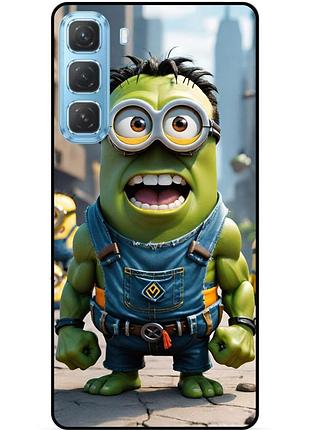 Чехол силиконовый бампер для infinix hot 60 pro (x6885) с рисунком миньон халк minion
