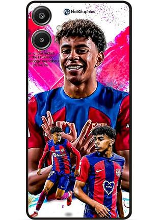 Чехол силиконовый бампер для samsung a07 с рисунком lamine yamal ламин ямаль