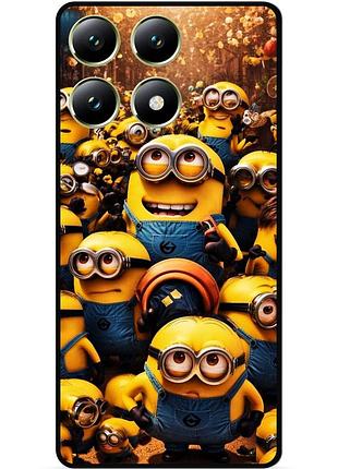 Силіконовий чохол бампер для xiaomi 14t pro з малюнком міньйони minion
