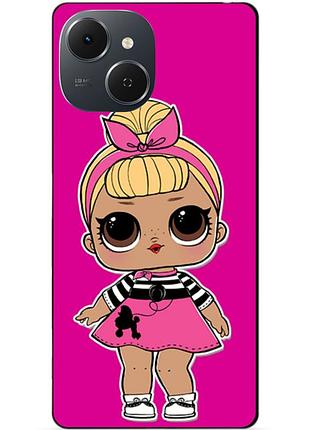 Силиконовый чехол бампер для tecno spark 40c с рисунком кукла lol