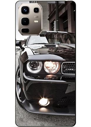 Чехол силиконовый бампер для infinix note 50 (x6858) с рисунком dodge додж машина авто