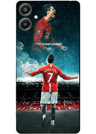 Силіконовий чохол бампер для samsung a07 з малюнком роналдо мю ronaldo