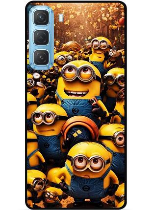 Силіконовий чохол бампер для infinix hot 60 pro (x6885) з малюнком міньйони minion