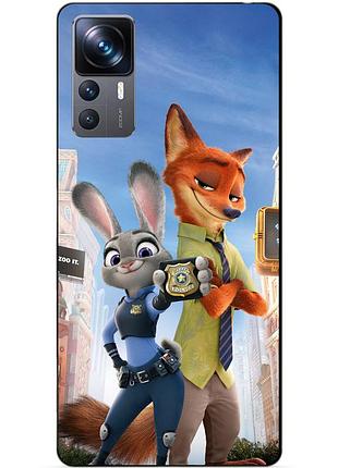 Чехол силиконовый бампер для xiaomi 12t с рисунком джуди зверополис zootopia