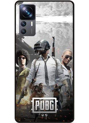 Силіконовий чохол бампер для xiaomi 12t з малюнком pubg пабг