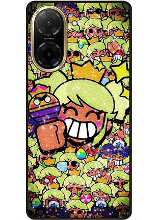 Силиконовый бампер чехол для xiaomi redmi a5 стикеры бравл менди brawl
