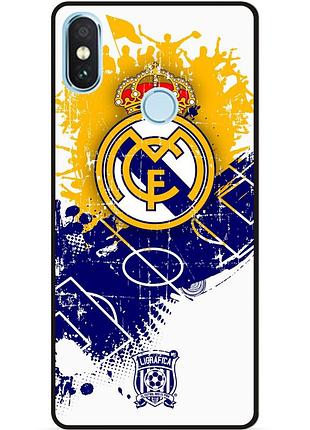Чехол силиконовый бампер для xiaomi mi 8 с рисунком реал мадрид real madrid