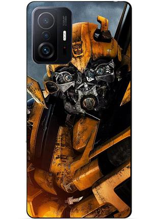 Чехол силиконовый бампер для xiaomi 11t с рисунком бамблби bumblebee трансформеры