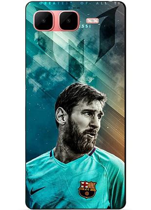 Чехол силиконовый бампер для infinix smart 10 plus с рисунком leo messi месси