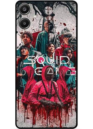 Силіконовий чохол бампер для samsung a07 з малюнком гра в кальмара