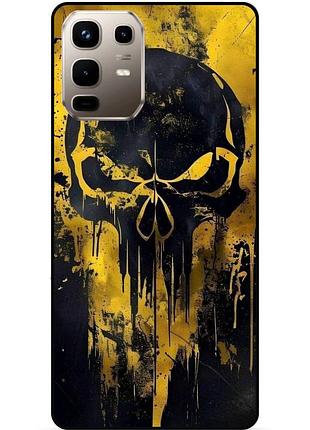 Чохол силіконовий бампер для infinix note 50 pro (x6855) з картинкою череп скелет