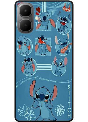 Силиконовый бампер чехол для infinix smart 10 с картинкой stitch стич