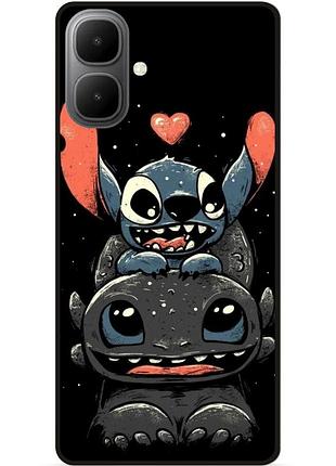 Силиконовый чехол бампер для infinix smart 10 с рисунком stitch стич