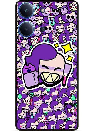 Силіконовий чохол бампер для xiaomi redmi 15c стікери бравл эмз brawl