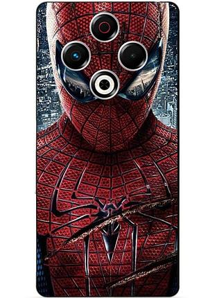 Силиконовый бампер чехол для tecno spark 30 (kl6) человек паук spider man