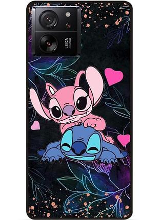Силиконовый чехол бампер для xiaomi 13t pro с рисунком стич stitch