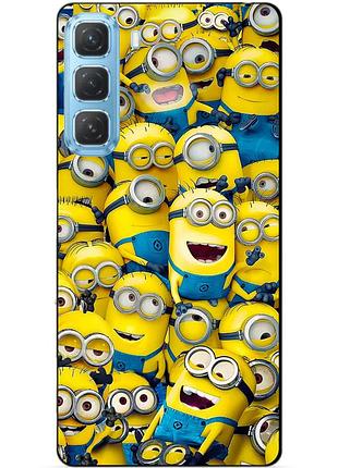Силіконовий чохол бампер для infinix hot 60i з малюнком міньйони minion