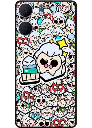 Силиконовый бампер чехол для oppo a5x стикеры бравл байрон brawl