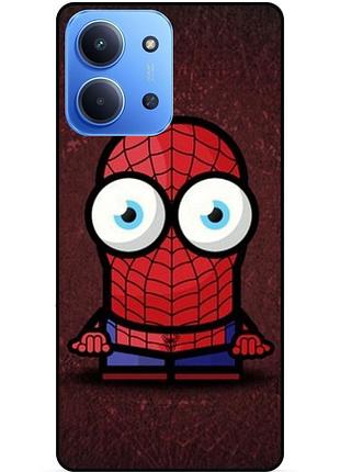 Силіконовий бампер чохол для xiaomi redmi 15c з малюнком міньйон людина-павук spider man