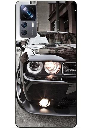 Чехол силиконовый бампер для xiaomi 12t с рисунком dodge додж машина авто