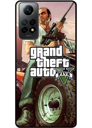 Силіконовий бампер чохол для xiaomi mi 10t з малюнком gta гта