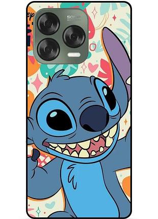 Силіконовий бампер чохол для zte nubia v70 design з малюнком stitch стіч