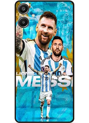 Силіконовий чохол бампер для samsung a07 з малюнком messi мессі