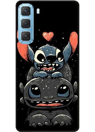 Силиконовый чехол бампер для infinix hot 60 pro (x6885) с рисунком stitch стич