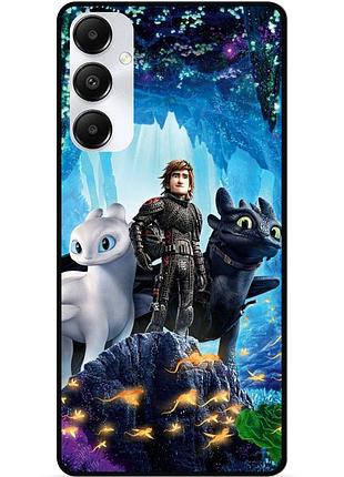 Чехол силиконовый для samsung s24 plus с рисунком как приручить дракона