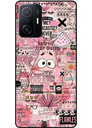 Силіконовий чохол для xiaomi 11t з малюнком губка боб sponge bob