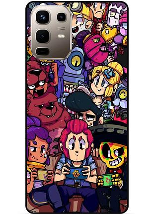 Силіконовий чохол бампер для infinix note 50 (x6858) з картинкою brawl силова ліга нокаут бравл леон ворон