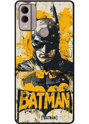 Чехол силиконовый бампер для nokia c21 plus с рисунком batman dc бэтмен