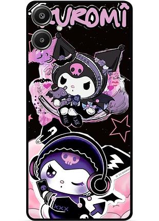 Силиконовый чехол бампер для samsung a07 с картинкой kuromi куроми