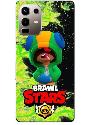 Силіконовий бампер чохол для infinix note 50 (x6858) з героєм бравл леон brawl