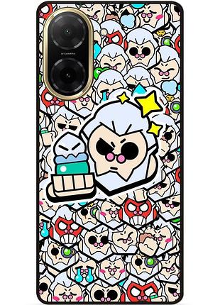 Силиконовый бампер чехол для xiaomi redmi a5 стикеры бравл байрон brawl