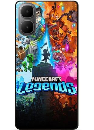 Силиконовый бампер чехол для infinix smart 10 игра майнкрафт minecraft