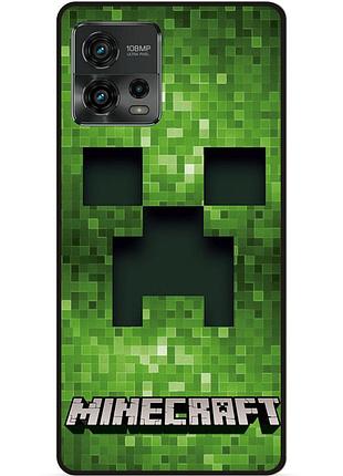 Силіконовий чохол бампер для motorola moto g72 гра minecraft майнкрафт