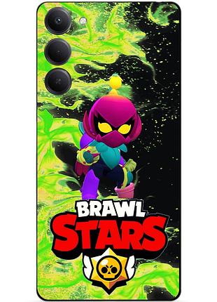 Чехол силиконовый бампер для oppo a5 4g с героем бравл лили brawl