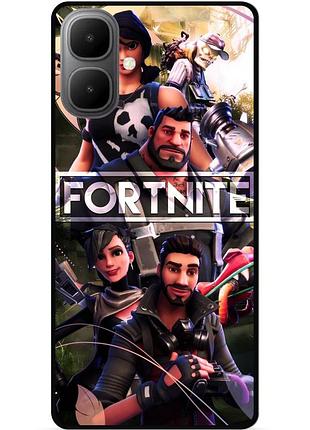 Силиконовый чехол бампер для infinix smart 10 с картинкой фортнайт fortnite