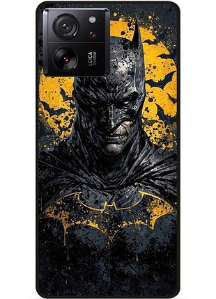 Чехол силиконовый бампер для xiaomi 13t pro с рисунком бэтмен batman