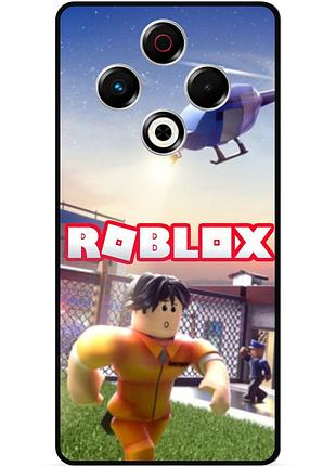 Силіконовий чохол бампер для tecno spark 30 (kl6) з картинкою roblox роблокс