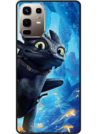 Чехол силиконовый для infinix note 50 pro (x6855) с рисунком как приручить дракона dragon