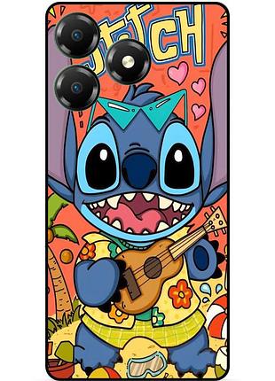 Чехол силиконовый бампер для zte blade a36 с картинкой стич stitch
