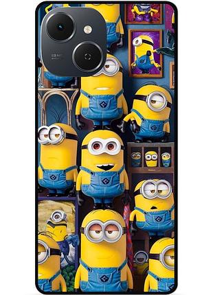 Силиконовый чехол бампер для tecno spark 40c с рисунком миньоны minion 3