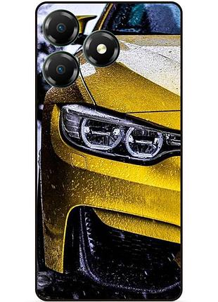 Чехол силиконовый бампер для zte blade a36 с рисунком bmw бмв машина авто