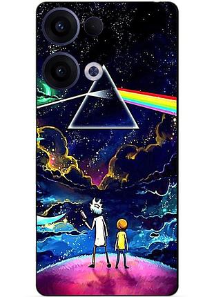 Силіконовий чохол бампер для oppo reno 13 з малюнком рік і морті rick and morty