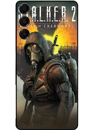 Силиконовый чехол бампер для samsung a17 с картинкой stalker сталкер