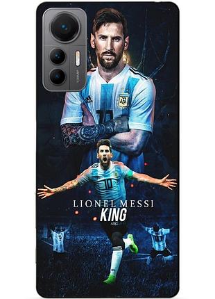 Чехол силиконовый бампер для xiaomi 12 lite с рисунком messi аргентина месси