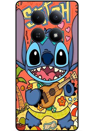 Чехол силиконовый бампер для xiaomi poco m8 5g с картинкой стич stitch