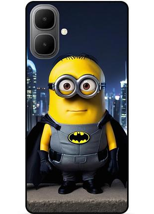 Чехол силиконовый бампер для infinix smart 10 с рисунком миньон бэтмен minion